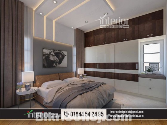 Flat Bedroom Interior Design in Bangladesh. Master Bedroom
